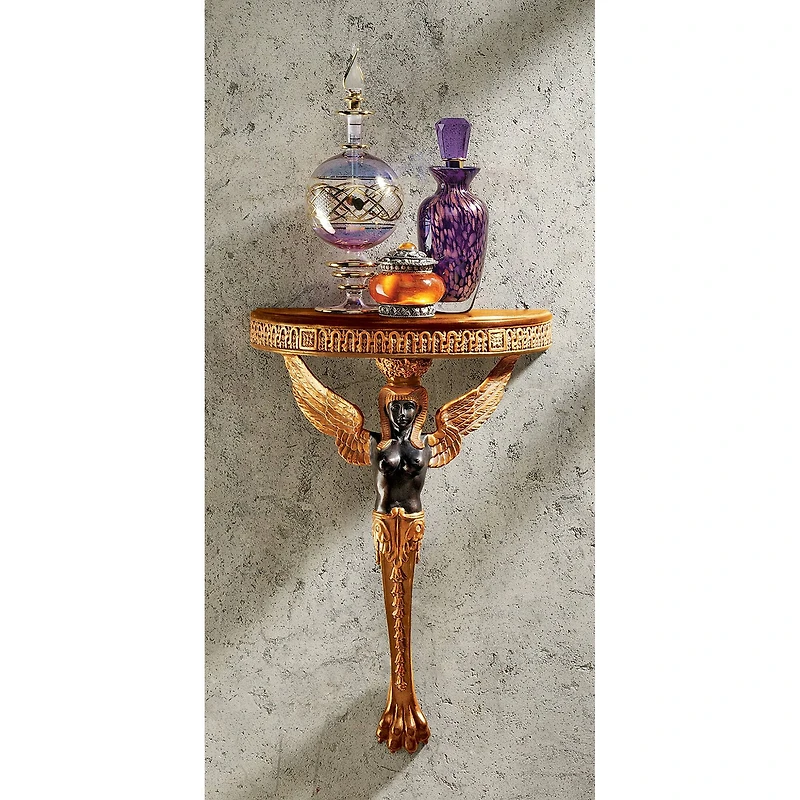 Design Toscano 13" Egyptian Winged Caryatid Wall Shelf