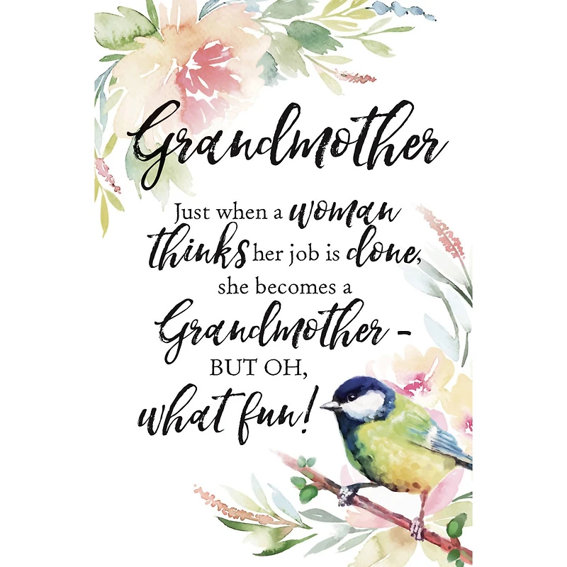 Grandmother Woodland Grace Series Plaque with Easel