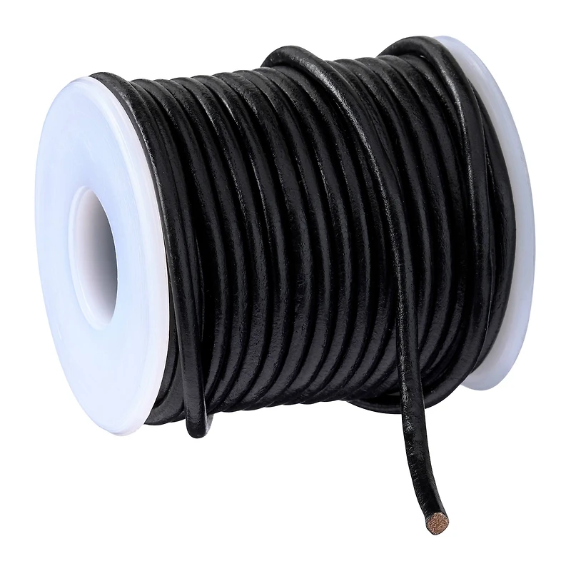 6 Pack: 3mm Round Leather Lace by Bead Landing