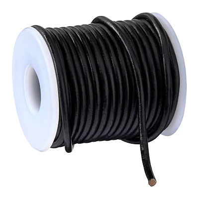 6 Pack: 3mm Round Leather Lace by Bead Landing