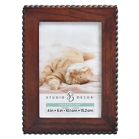 Expressions™ Brown Beaded Edge Frame by Studio Décor