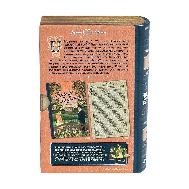 Jane Austen's Pride & Prejudice Double-Sided Jigsaw Puzzle: 252 Pcs