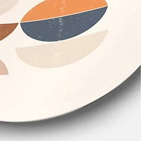 Designart - Abstract Sun and Moon S In Blue and Orange