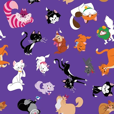 Springs Creative Disney® Cats Packed Dark Cotton Fabric