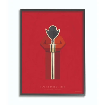Stupell Industries Flash Gordon Fashion Design Wall Accent with Black Frame