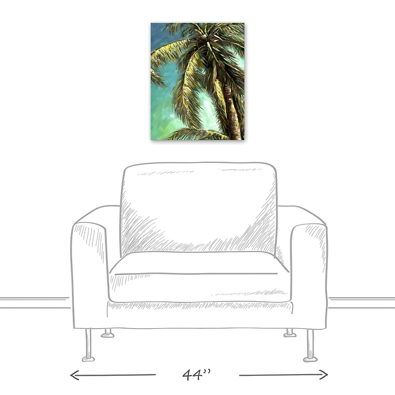 Traditional Palm 16" x 20" Canvas Wall Art