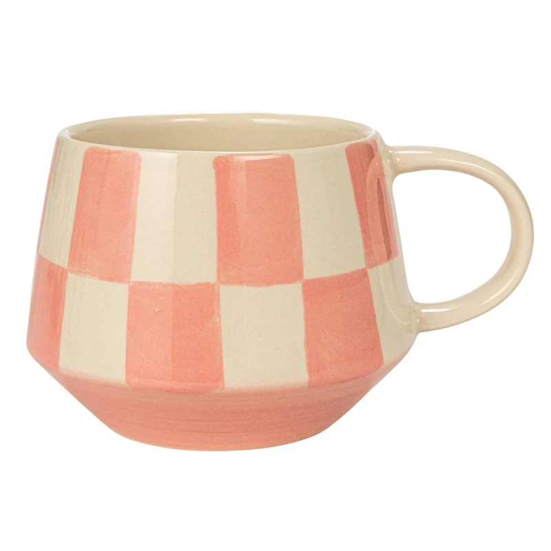 Hello Honey® 10oz. Checkered Stoneware Mug, 4ct.