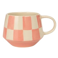 Hello Honey® 10oz. Checkered Stoneware Mug, 4ct.
