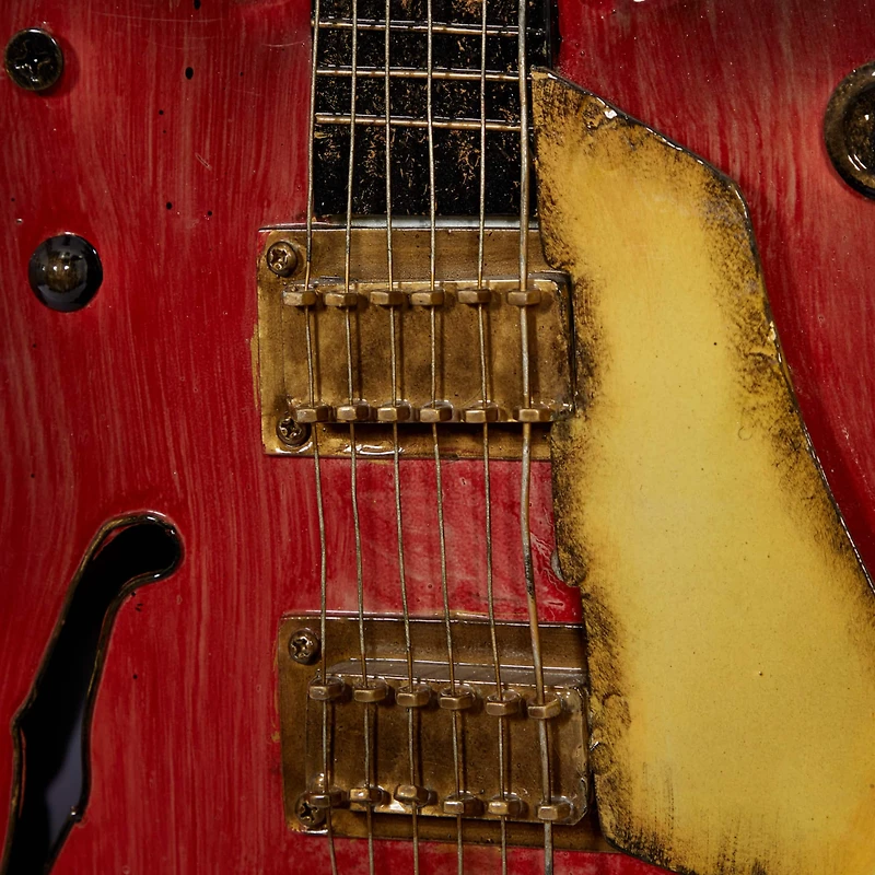 Metal Guitar Wall Décor Set