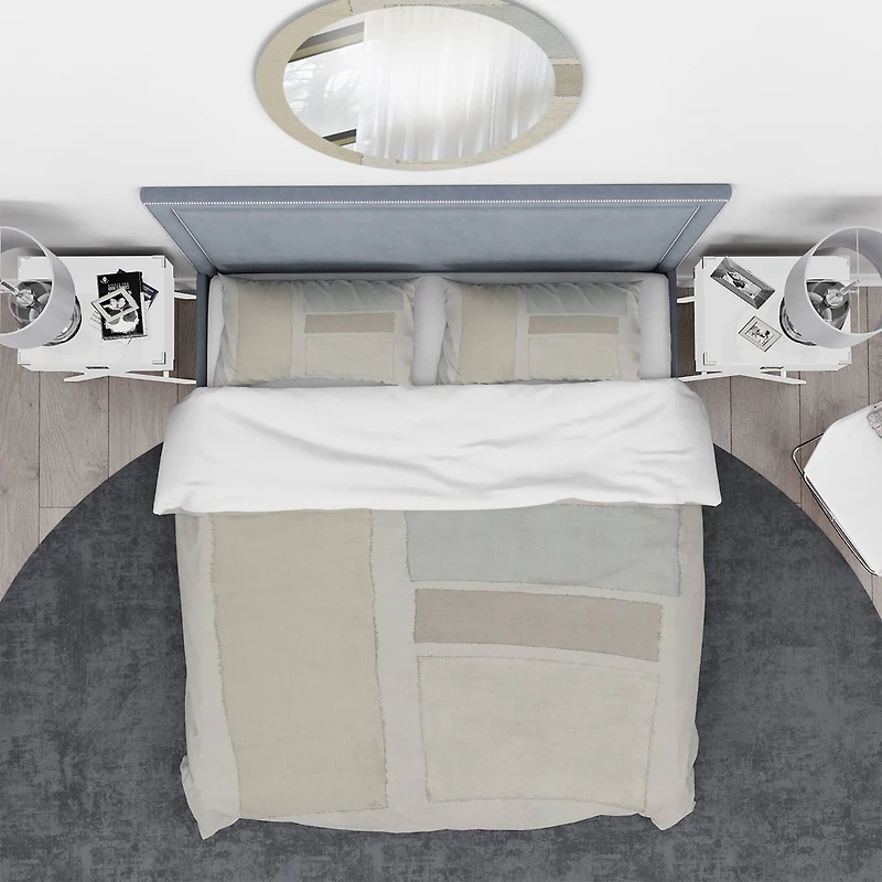 Designart 'Painted Weaving III FB' Geometric Bedding Set