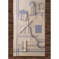 DII® Nautical Blue French Stripe Oven Mitt Set, 2ct.
