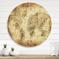 Designart - Ancient Map of The World IV