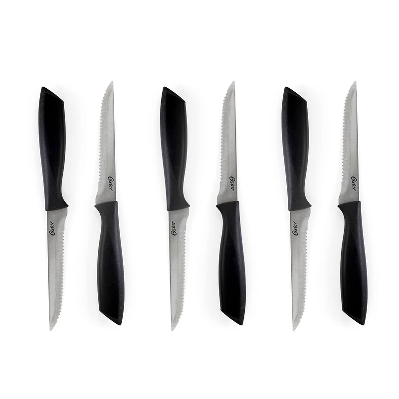 Gibson Home® Westminster 23-Piece Black Carbon Stainless Steel Cutlery Set with Kitchen Tools