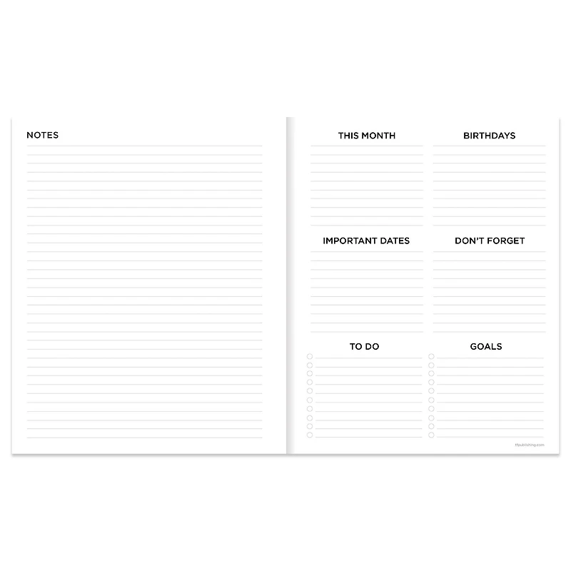 TF Publishing Medium 2024 Magic Mushroom Monthly Planner