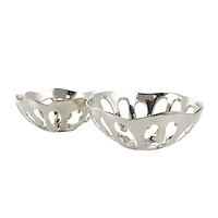 Aluminum Drip Decorative Bowl Set with Open Frame Design