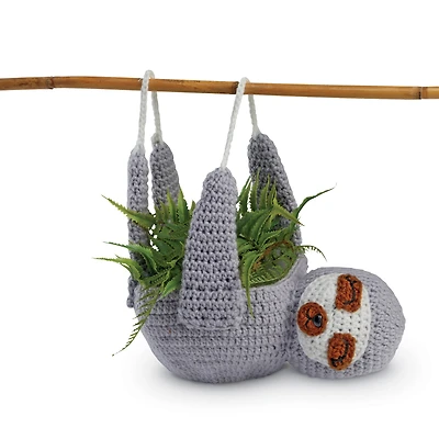 6 Pack: Intermediate Sloth Planter Crochet Kit by Loops & Threads®