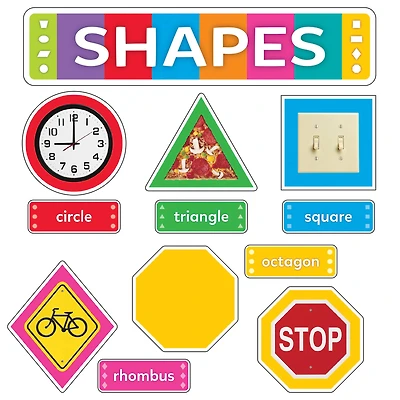 Trend Enterprises® Shapes All Around Us Wipe Off Learning Set