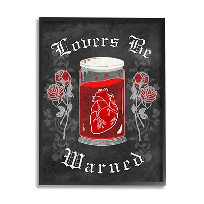 Stupell Industries Spooky Heart In Jar Framed Giclee Art
