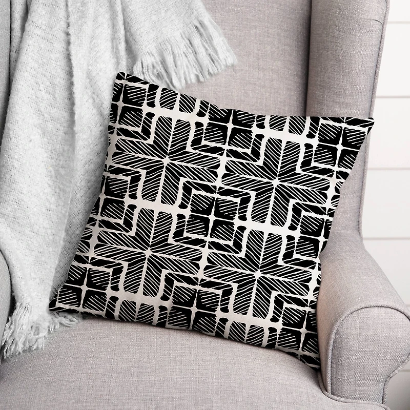 Shibori Squares Versatile Throw Pillow