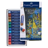 12 Packs: 12 ct. (144 total) Faber-Castell® Metallic Oil Pastels
