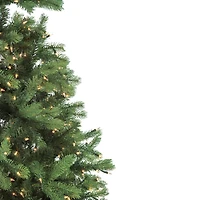6.5ft. Pre-Lit Noble Fir Artificial Christmas Tree, Clear Lights
