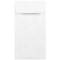 JAM Paper 3.5" x 6.5" White Tyvek Envelopes, 25ct.