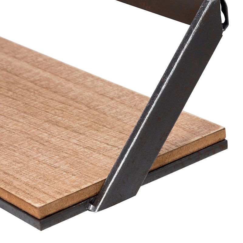 Honey Can Do Floating Decorative Metal & Wood Wall Shelves, 3ct.