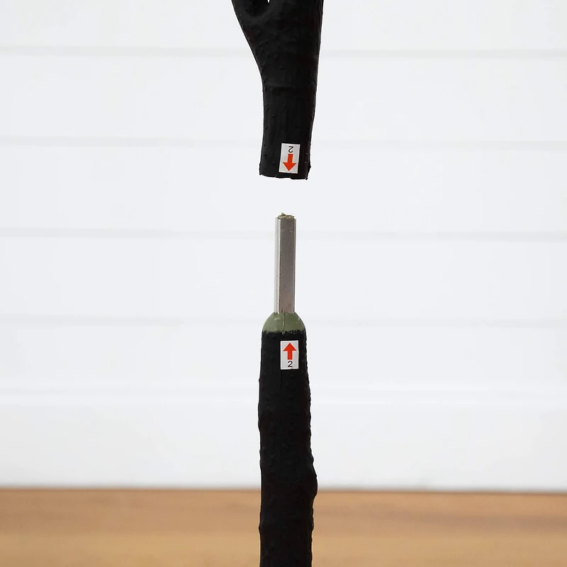 4ft. Artificial Halloween Black Fiddle Leaf Tree