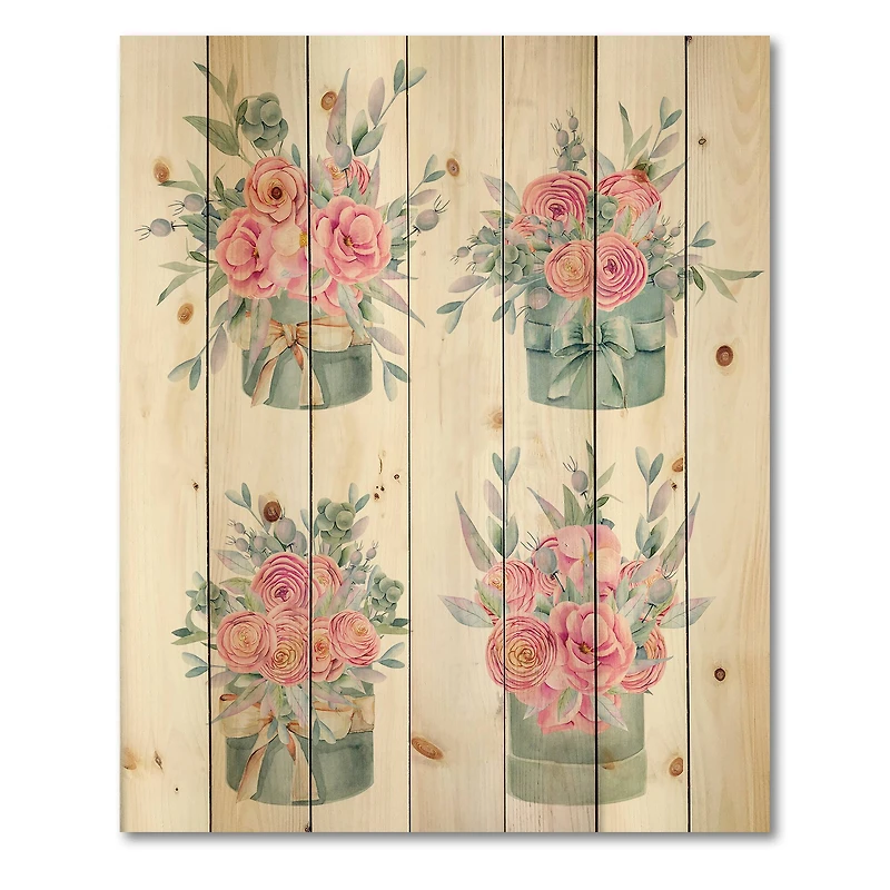 Designart - Collection of Pink Roses