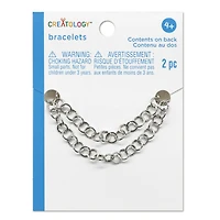 Silver Bracelet Chains by Creatology™, 2ct.