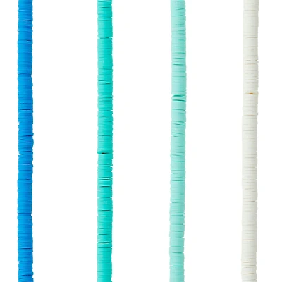 12 Pack: Turquoise Clay Spacer Disc Beads, 6mm by Bead Landing™