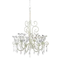 13'' Crystal Blooms Candle Chandelier