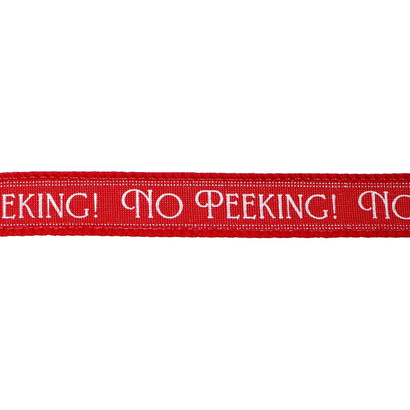 5/8" x 30ft. Red & White No Peeking Wired Ribbon by Celebrate It®