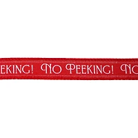 5/8" x 30ft. Red & White No Peeking Wired Ribbon by Celebrate It®
