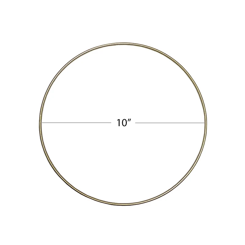 10" Gold Metal Wire Floral Hoop by Ashland®