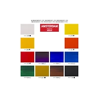 6 Packs: 12 ct. (72 total) Amsterdam Standard Series General Selection Acrylic Paints