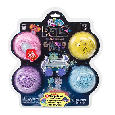 Educational Insights Space Squad Purple, Sparkle Pink, Sparkle Blue & Sparkle Yellow Playfoam Galaxy Pack