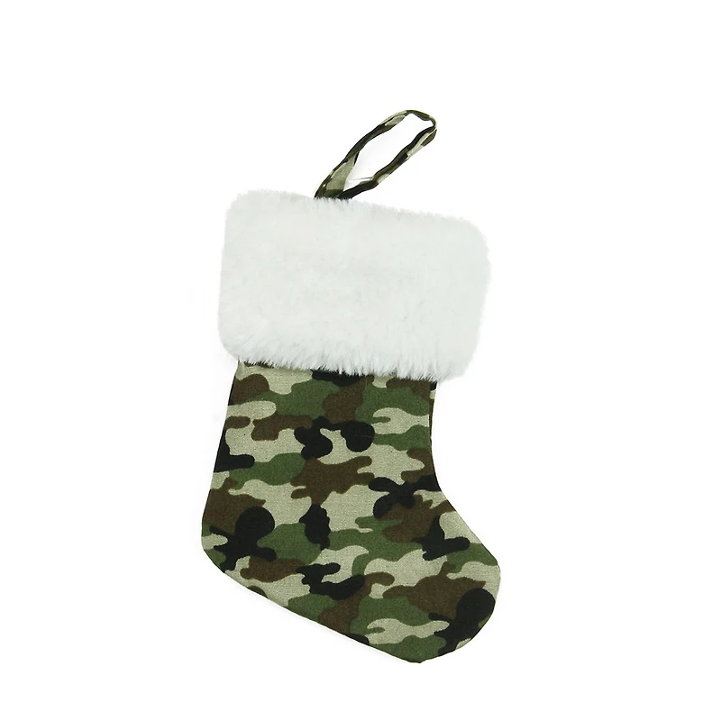 7" Camouflage Mini Christmas Stocking