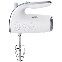 Brentwood White Lightweight 5-Speed Electric Hand Mixer