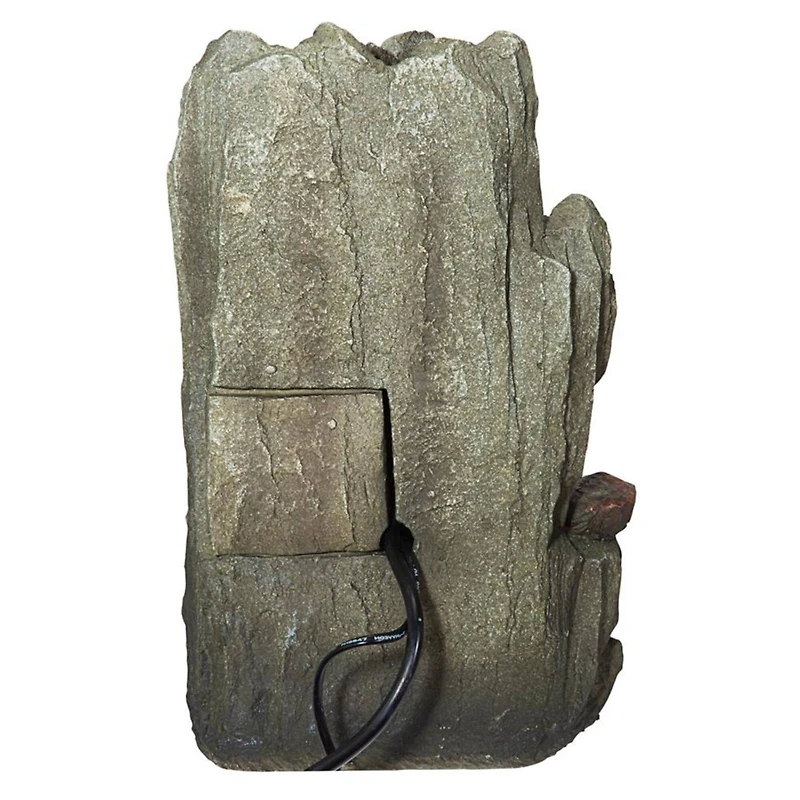 Design Toscano Lost Falls Cascading Waterfall Illuminated Tabletop Fountain