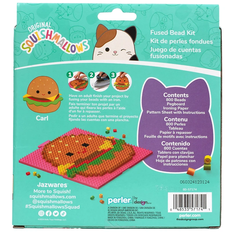Perler™ Squishmallows™ Carl Fused Bead Kit