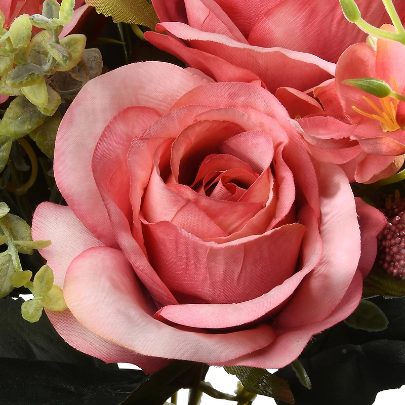 Pink Rose & Mini Flower Bundle
