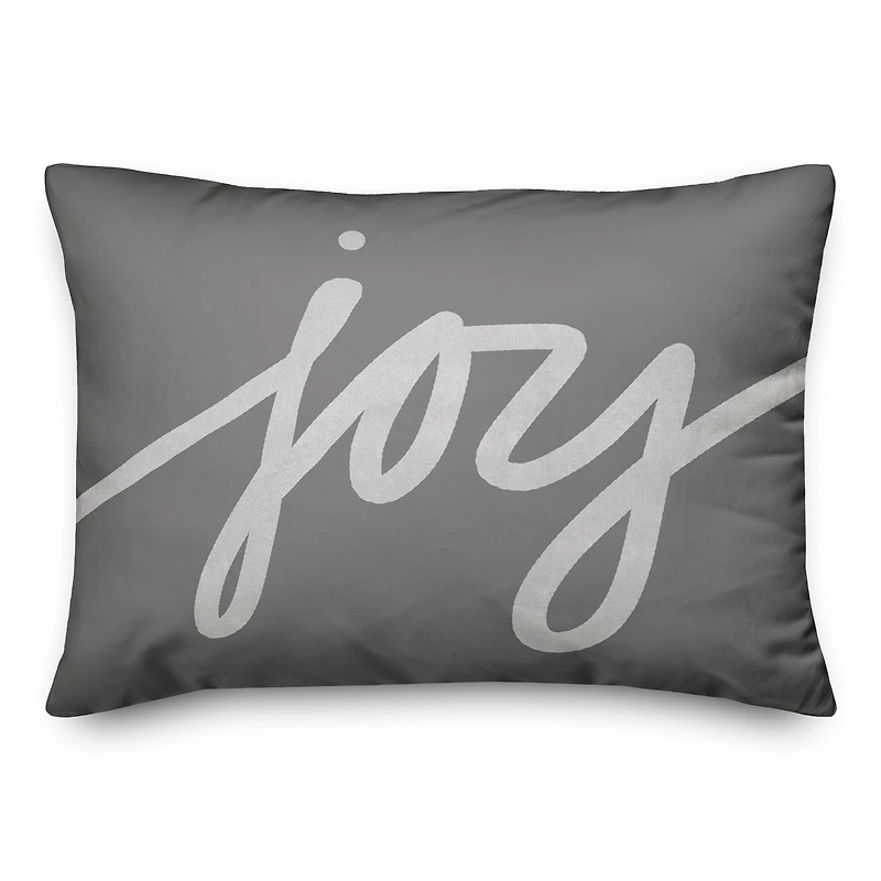 Joy Script 20" x 14" Indoor/Outdoor Pillow