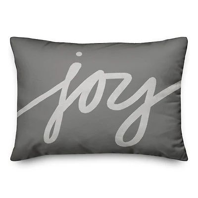 Joy Script 20" x 14" Indoor/Outdoor Pillow