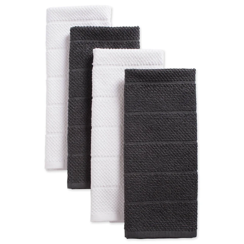 DII® Assorted Mineral Basic Chef Terry Dishtowel (Set of 4)