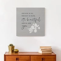 The Sun Is Up 16" x 16" Canvas Wall Art