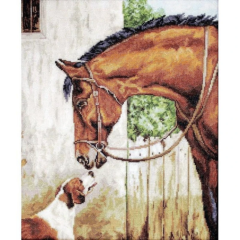 Luca-s Hunter And Foxhound Counted Cross Stitch Kit