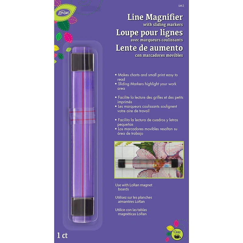 LoRan® Line Magnifier with Sliding Markers