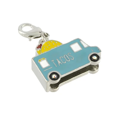 Metal Blue Taco Truck Charm by Bead Landing™
