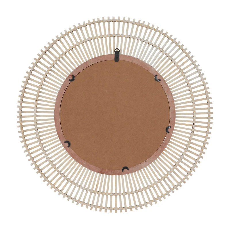 Cream Bohemian Wall Mirror, 36" x 1" x 36"